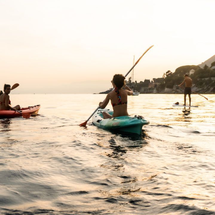 Sup e Kayak under the moonlight